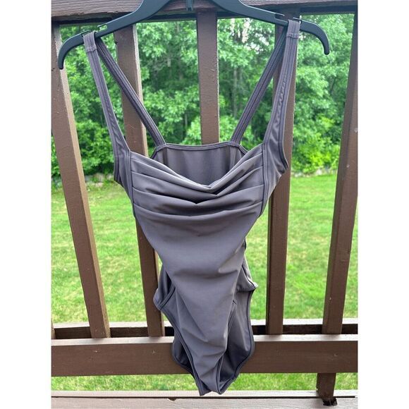 Women’s Calvin Klein Swimsuit Bikini one 1 piece Sz 12, Brown, Used. Good condit - Picture 1 of 7